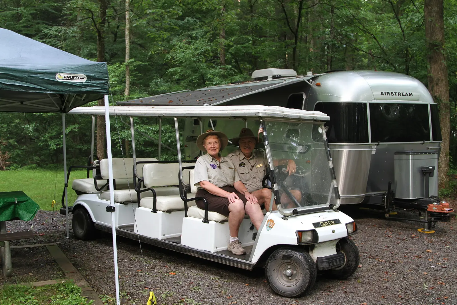 Campground hosts at Elkmont Campground