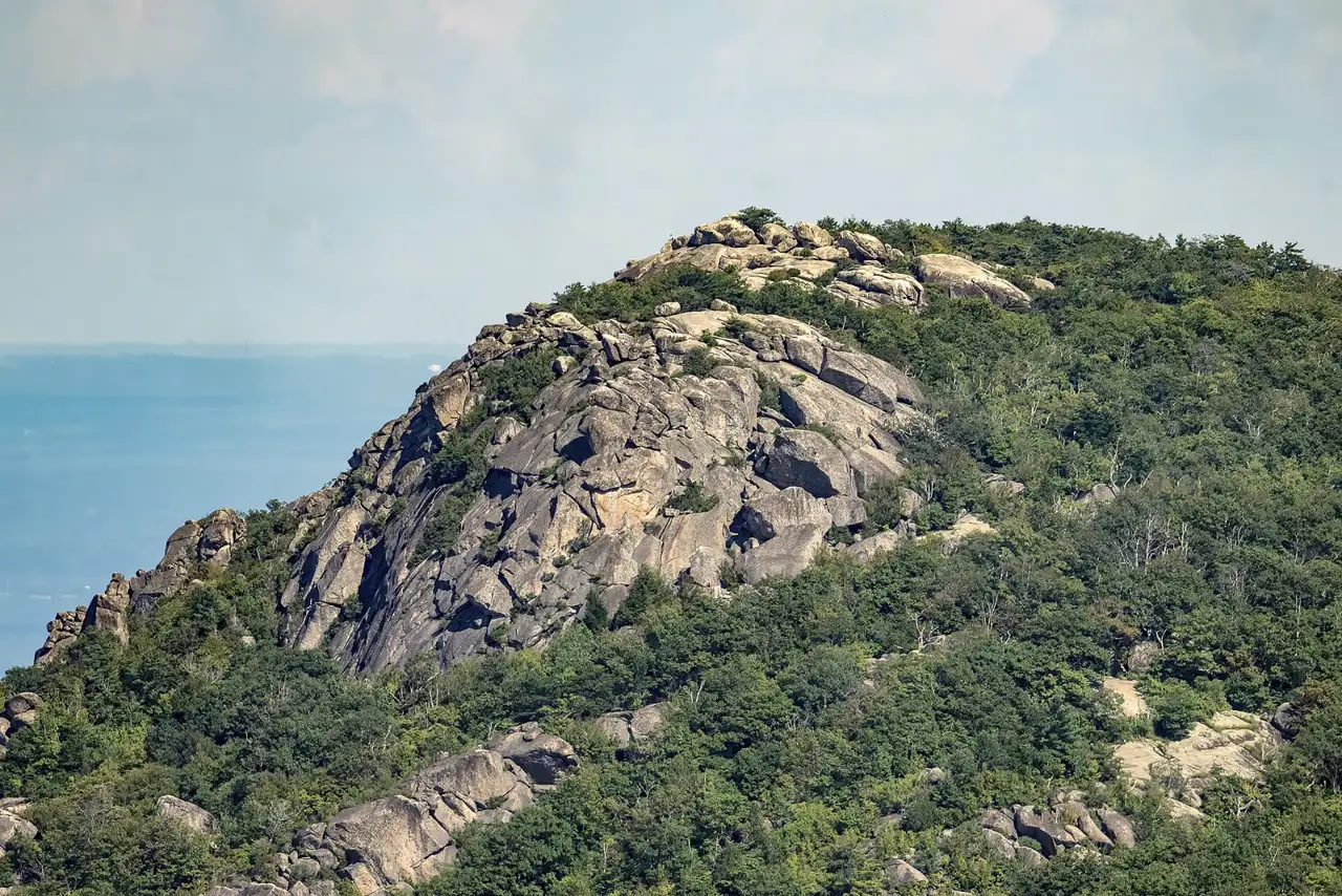 Old Rag summit seen from Skyline Drive