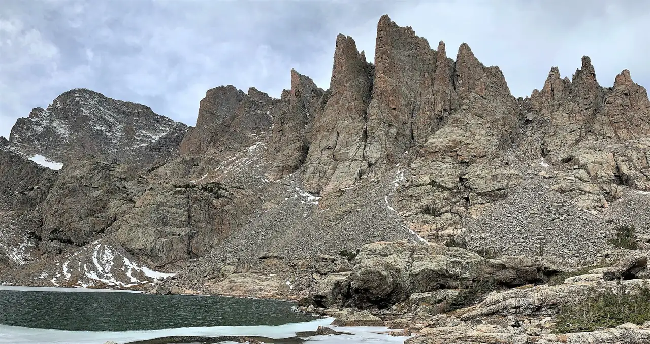 The Cathedral Spires above Sky Pond
