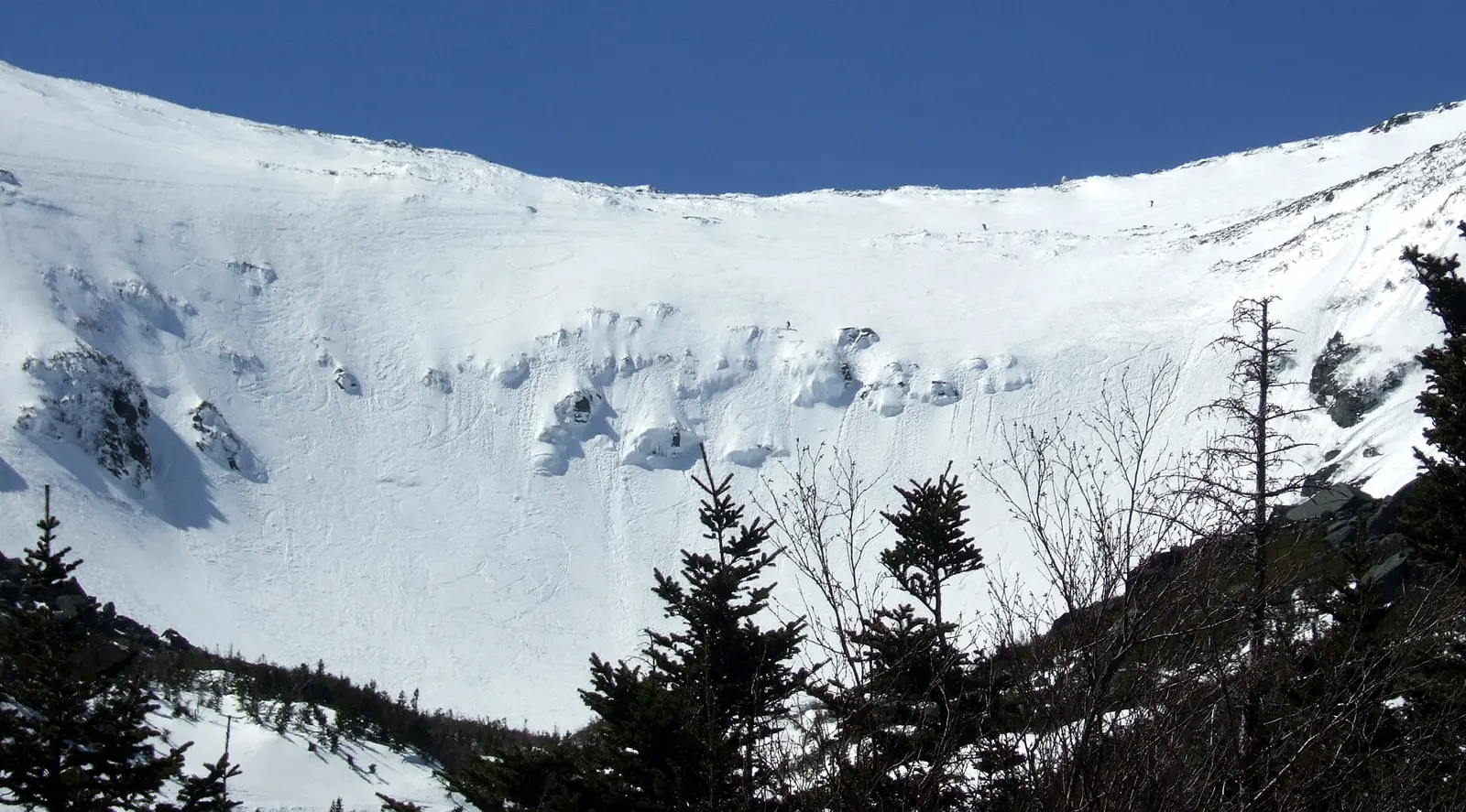Tuckerman Ravine headwall from the trail